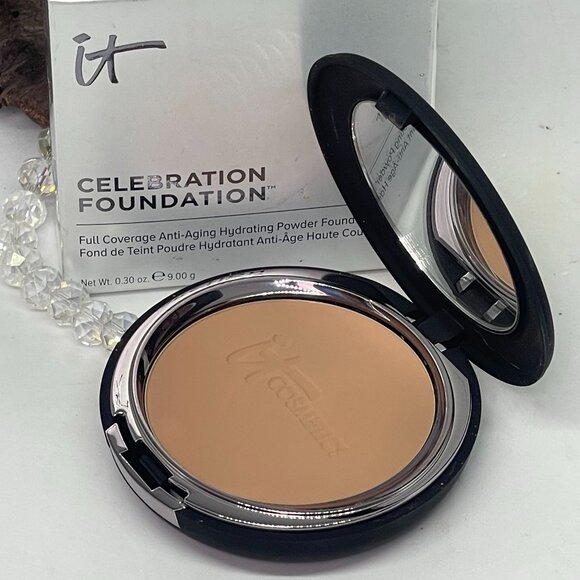 IT Cosmetics Other - IT Cosmetics Celebration Foundation Full Coverage Powder - Deep - .30 oz - Boxed